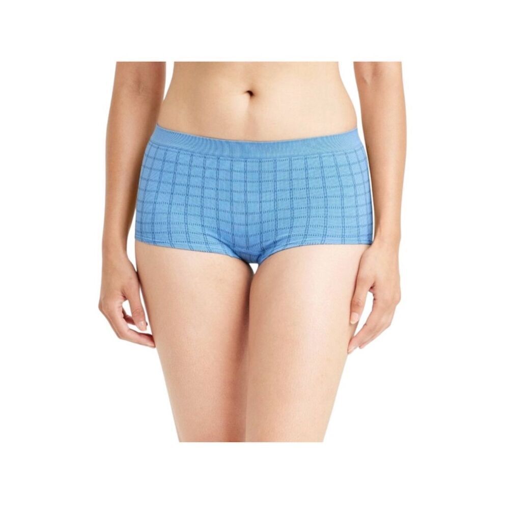 Auden Light Blue Seamless Boy Shorts
Underwear with Textured Grid NWT
